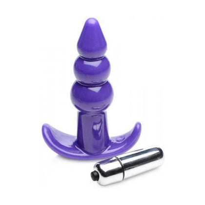 Frisky Bubbling Purple Ribbed Anal Plug - The Ultimate Pleasure Experience for Anal Enthusiasts! - Adult Naughty Store