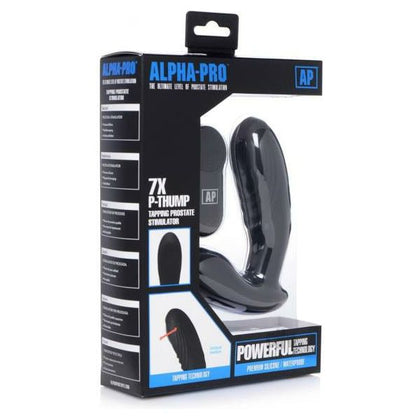 Apex 7x P-Thump Tapping Prostate Stimulator - Model PT-200 | Male Prostate Pleasure Toy | Targeted P-Spot Stimulation | Ergonomic Design | Black