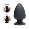 Introducing the FlexiPlug Squeeze-It Small Black Anal Plug - Model FP-001: The Ultimate Squeezable Pleasure for All Genders! - Adult Naughty Store