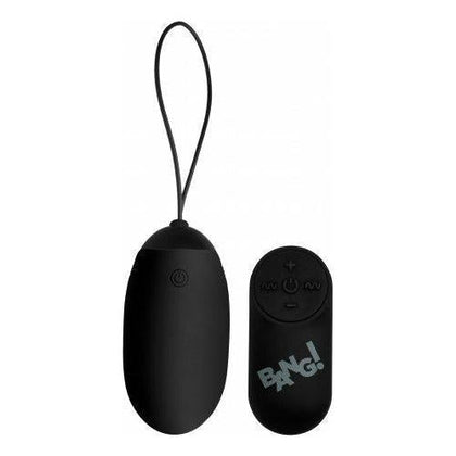 Bang Toy XL Vibrating Egg - Model X21 - Powerful Silicone Bullet Vibrator for Unforgettable Pleasure - Black - Adult Naughty Store