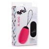 BANG Toy XL Silicone Vibrating Egg - Powerful 21 Pattern Remote Control Vibrator for Intense Pleasure - Model XR2032 - Pink - Adult Naughty Store