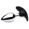 Dark Invader DIA-200 Medium Aluminum Silicone Anal Plug for Men - Intense Pleasure - Black - Adult Naughty Store