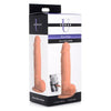 Strap U Power Pecker Silicone Dildo with Balls - Realistic Flesh Color - Model PPD-700 - Unisex Strap-On Pleasure Toy - Adult Naughty Store