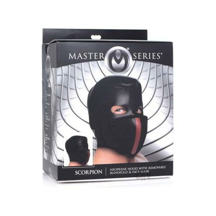 Introducing the Scorpion Hood W-Blindfold and Mask: The Ultimate BDSM Sensory Deprivation Experience for Subs