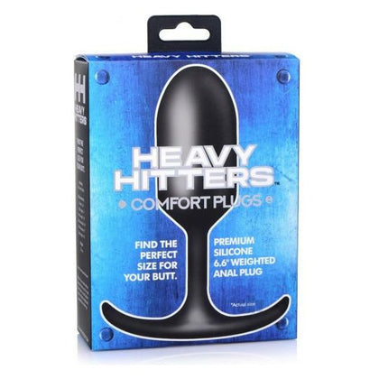 Hh Silicone Weighted Anal Plug XL Black - Adult Naughty Store