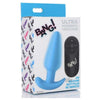 Velvet Thrills 21x Vibe Butt Plug with Remote Control - Model VBT-21X - Unisex Anal Pleasure - Blue - Adult Naughty Store