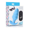 Bang 21x Vibe Swirl Plug with Remote Control - Blue Silicone Butt Plug for Intense Anal Pleasure - Adult Naughty Store