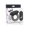 Bang! Cring and Bullet W-Remote Black - Silicone Cock Ring with Vibrating Bullet for Couples Pleasure - Adult Naughty Store