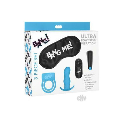 Introducing the Bang Duo Blast Kit - Blue: The Ultimate Pleasure Powerhouse for Men's Dual Stimulation