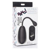 Bang! 28x Plush Egg and Remote Black - Powerful Silicone Vibrating Egg for Intense Pleasure and Discreet Play - Adult Naughty Store