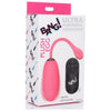 Bang! 28x Plush Egg and Remote Pink - Premium Silicone Vibrating Egg for Intimate Pleasure - Adult Naughty Store