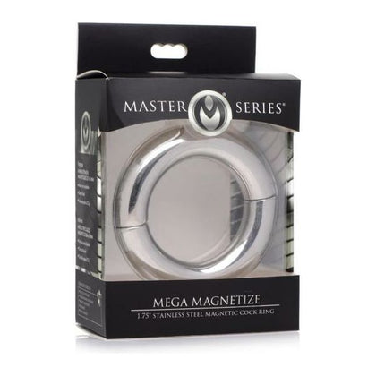 Introducing the SensaSteel™ Mega Magnetize Cock Ring 1.75 - The Ultimate Stainless Steel Pleasure Enhancer for Men's Intimate Moments! - Adult Naughty Store