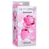 Booty Sparks Pink Rose Glass Plug LG - Elegant Borosilicate Glass Anal Pleasure Toy for Women and Men - Adult Naughty Store