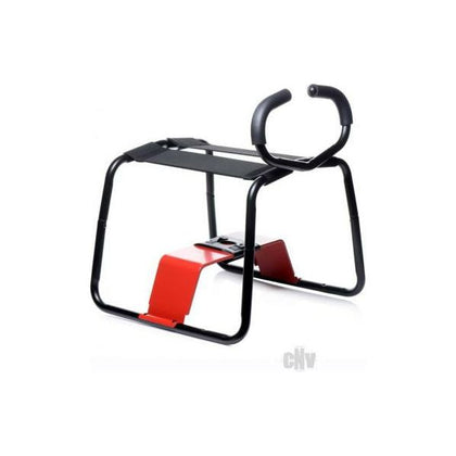 Introducing the EZ-Ride Banging Bench Stool - Black/Red: A Versatile and Comfortable Ride-on Sex Toy for Enhanced Pleasure