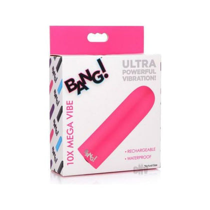 Bang 10x Recharge Vibe Bullet Pink: Powerful Silicone Bullet Vibrator for Intense Pleasure