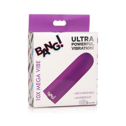 Introducing the Bang 10x Recharge Vibe Bullet Purple: The Ultimate Powerhouse Pleasure Companion - Adult Naughty Store