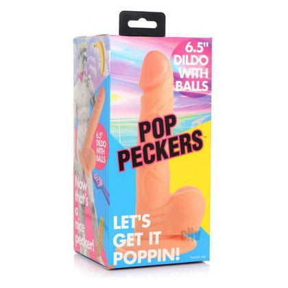 Pop Peckers Dildo W-balls 6.5 Light - The Ultimate Pleasure Companion for All Genders, Offering Unparalleled Realism and Sensual Delight - Adult Naughty Store