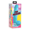 Introducing the Pleasure Pro Blue Pop Peckers Dildo W-balls 8.25 - The Ultimate Pleasure Experience - Adult Naughty Store