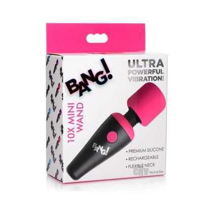 Bang! 10x Vibe Mini Silicone Wand - Pink: The Ultimate Portable Pleasure Companion - Adult Naughty Store