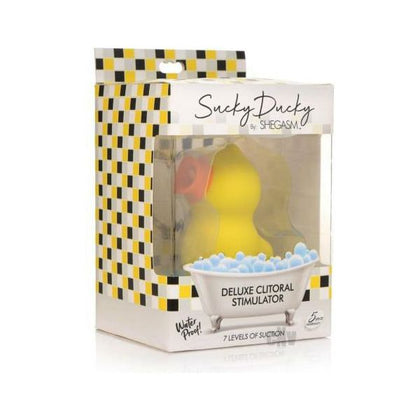 Inmi Deluxe Yellow Sucky Ducky Clitoral Licking and Suction Pleasure Toy