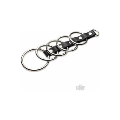 CG Gates of Hell Chastity Device Black-Silver: The Ultimate Cock Ring for Intense Pleasure