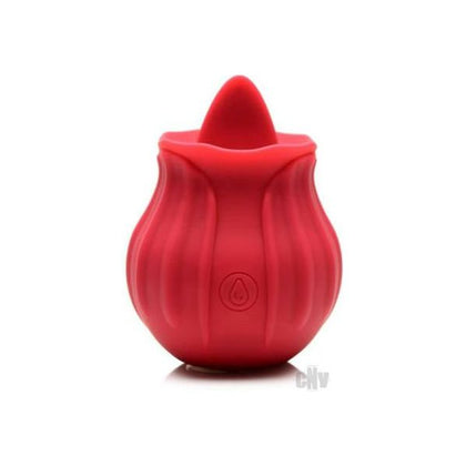 Inmi Bloomgasm Wild Violet Red - Luxurious Rechargeable Clitoral Licking Tongue Stimulator for Women - Adult Naughty Store