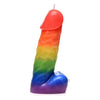 Pride Pecker Rainbow Paraffin Wax Penis Candle - Model PP-001 - Unisex Ambience and Wax Play Toy for Sensual Body Exploration - Multi-Colored Pleasure Experience - Adult Naughty Store