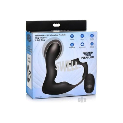 Swell Inflate Vibe Plug W-cock Ball Ring - Adult Naughty Store