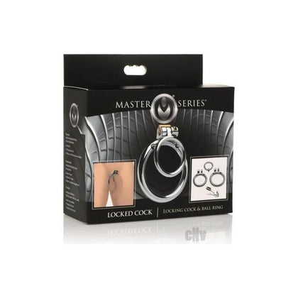 Introducing the Captivating Locked Cock Ring Set: The Ultimate Stainless Steel Locking Cock and Ball Restriction Device for Men