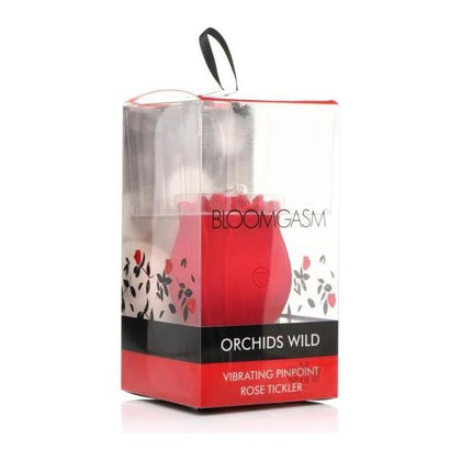 Bloomgasm Orchids Wild Red Vibrating Pinpoint Rose Tickler - Model X1: The Ultimate Pleasure Enhancer for Intimate Moments