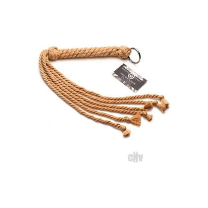 Swashbuckler Rope Flogger Tan - The Ultimate Pleasure Tool for Intense Impact Play Experience