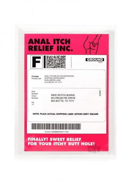 Frisky Anal Itch Relief Inc Anal Prank Gift - model SP1001 - Unisex - Anal - Red