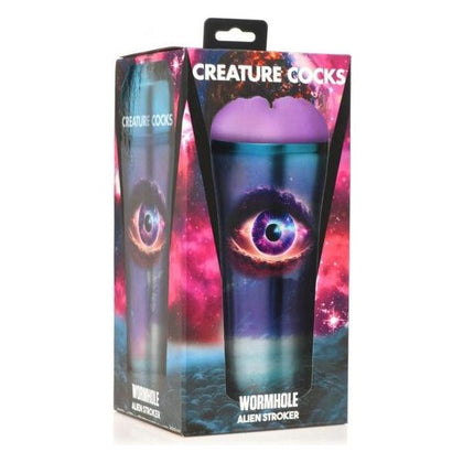 Creature Cocks Wormhole Alien Stroker - The Ultimate Purple TPE Alien Stroker for Intense Pleasure