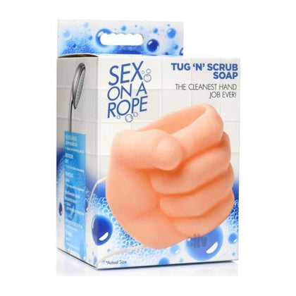 Introducing the Sensual Pleasures Rope Tug N Scrub Soap - The Ultimate Naughty Gag Gift for Body Cleansing and Delightful Play!