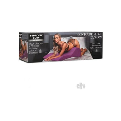 Bedroom Bliss Contoured Cushion Pur - Ultimate Support for Intimate Pleasure and Comfort