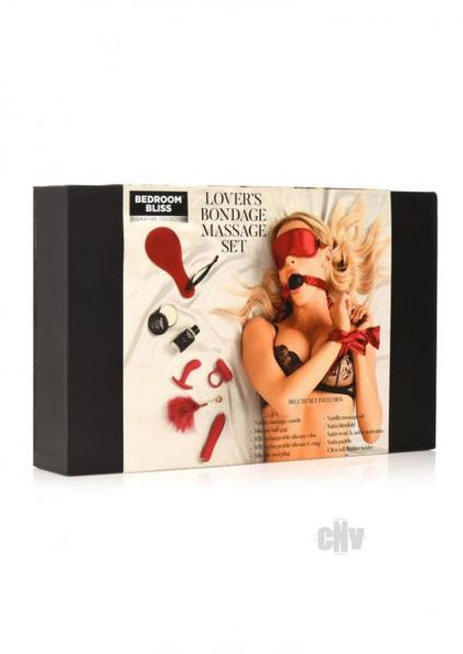 Introducing the Bedroom Bliss Lovers Bondage Massage Set: PLEASUREMAX Satin Sensation Deluxe Kit, Model 5000, Unisex, Full Body, Midnight Black