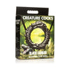 Creature Cocks Black Caiman Fantasy C-Ring - Model: Smiling Danger 3.3 - Men's Silicone Erection Enhancer - Black