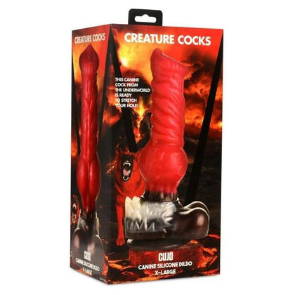 🔞 Introducing the Creature Cocks Cujo Dildo XL Red/Black: The Ultimate Pleasure Beast for Breathtaking Anal Adventures! 🐺💥 - Adult Naughty Store