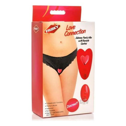 Frisky Love Connection Red Silicone Panty Vibe Model X123 - Female Clitoral and Vulva Stimulation - Seductive Crimson