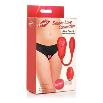 Frisky Double Love Connection Red Panty Vibe - Model Dbl Love Connection - G-Spot and Clitoral Stimulator for Women