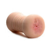 Introducing the SensaToys Jesse Jane Ass To Mouth Double Stroker - Model JJ-ATM-001 - Male Masturbation Sleeve for Dual Pleasure - Ribbed Love Tunnels - Realistic Feel - 5.5