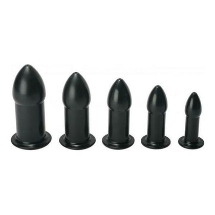 Introducing the Ease In Anal Dilator Kit Black: The Ultimate Training Tool for Sensational Pleasure and Exploration - Adult Naughty Store