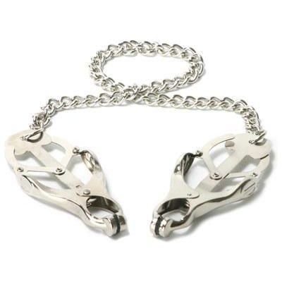 Master Series Sterling Monarch Nipple Vice - Intensify Your Pleasure with this Exquisite BDSM Nipple Clamp - Model MS-NV01 - For All Genders - Unleash Sensational Pleasure on Sensitive Flesh  - Adult Naughty Store