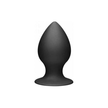 Tom of Finland Medium Silicone Black Anal Plug - Model TF-AP-02 - Unisex Pleasure Toy - Adult Naughty Store