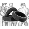 Tom of Finland 3 Piece Silicone Cock Ring Set Black - Premium Erection Support for Men - Enhance Pleasure and Performance - Adult Naughty Store