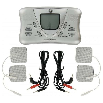 Zeus Electrosex Deluxe Digital Power Box Kit - Advanced Dual Channel Electro Stimulation Device for Men and Women - Intense Pleasure and Sensation - Model ZE-500 - Black