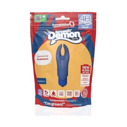 Introducing the 4B Demon Blueberry Mini Vibe - The Ultimate Clitoral Powerhouse - Adult Naughty Store