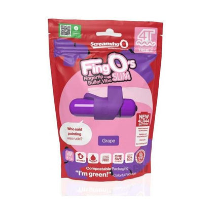 4T Fingo Slim Grape Finger Vibrator | Model: 4T FingO Slim | Unisex | Intensify Pleasure | Purple