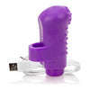 Introducing the Charged Fing O Vooom Mini Vibe Purple - The Ultimate Finger Pleasure Powerhouse! - Adult Naughty Store