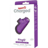 Introducing the Charged Fing O Vooom Mini Vibe Purple - The Ultimate Finger Pleasure Powerhouse! - Adult Naughty Store